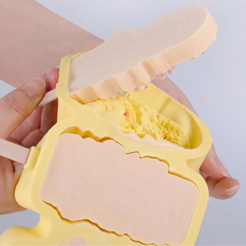 Flower Silicone Mold Ices Ices Cream Mold Tray Easy to Clean