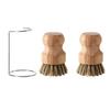 User Friendly Wood Cleaning Brushes Dish Scrubber for Dishes and Vegetables with Durability Coconut Fiber Bristles