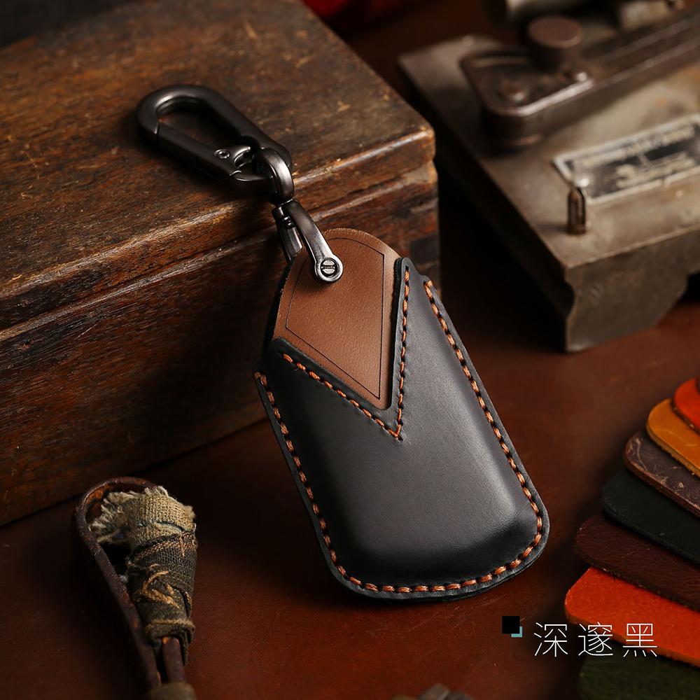 Genuine Leather Smart Car Key Cover for Seat Leon Cupra Formentor for Volkswagen VW Golf 8 ID-4 for Skoda Octavia A8 MK4 Remote