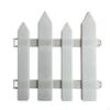 White Picket Fence WeatherResistant Weatherproof Garden Border for Flower Bed,