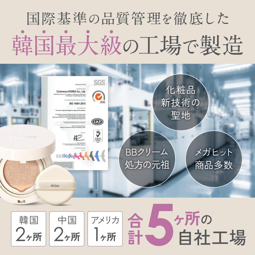 Coverage with Skim Lupo Cushion Foundation High Moisturizing Cushion Hard To Sensitive Inconspicuous CICA Niacinamide Moisturizing Cushion 1 Piece