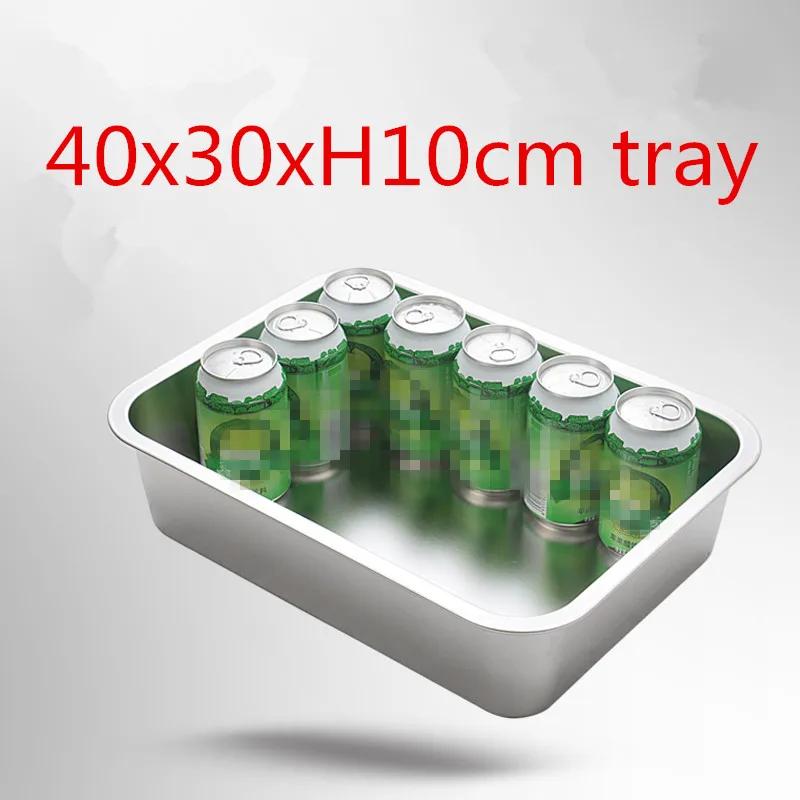 Square 304 Stainless Steel Circular Hole Rectangle Vegetable Fruit Washing Kitchen Utensil Colander Kitchen Sink Wash Basket