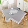 Table Cloth Art Simple Rectangular Fresh Solid Color Patchwork Hollow-out Lace Tea Table Round Table Cloth