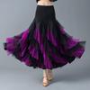 Damen Flamenco Tanzkostüm Walzer Ballsaal Tanzkleid Klassischer Wettbewerb Übung Mehrlagig Großer Schwung Spanische Röcke