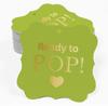Inkdotpot Real Gold Foil Ready To Pop Baby Shower Tags Favor Bracket Shape Hang Pack Of 100 Paper