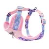 Adjustable Dog Harness Small Medium Breeds Color Block Design Comfortable Chest Vest With Leash XS To L Sizes