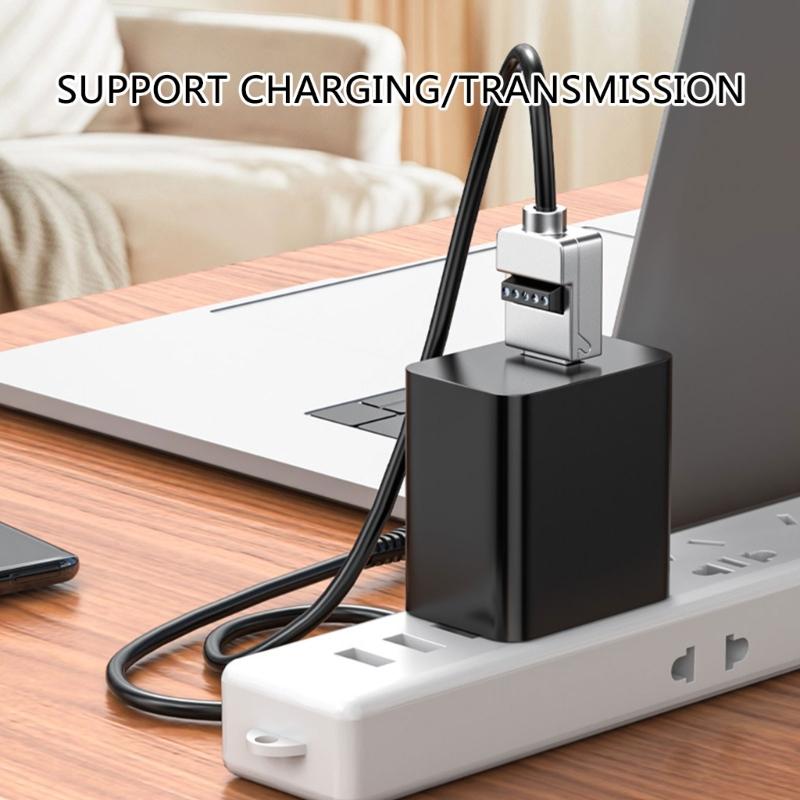 USB 2.0 Terminal Block Connector Solderless Adapter with Metal Case Support Charging for USB Repair Adapter Connector