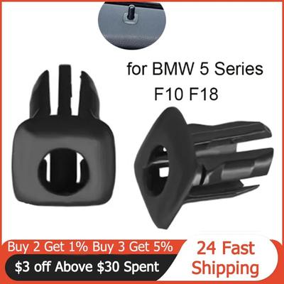 Dørpinnføring Dekselpanel Låseknapp Knappdeksel Svart Bilinteriørtilbehør for Dør og Vindu for BMW 5-serie F10 F18