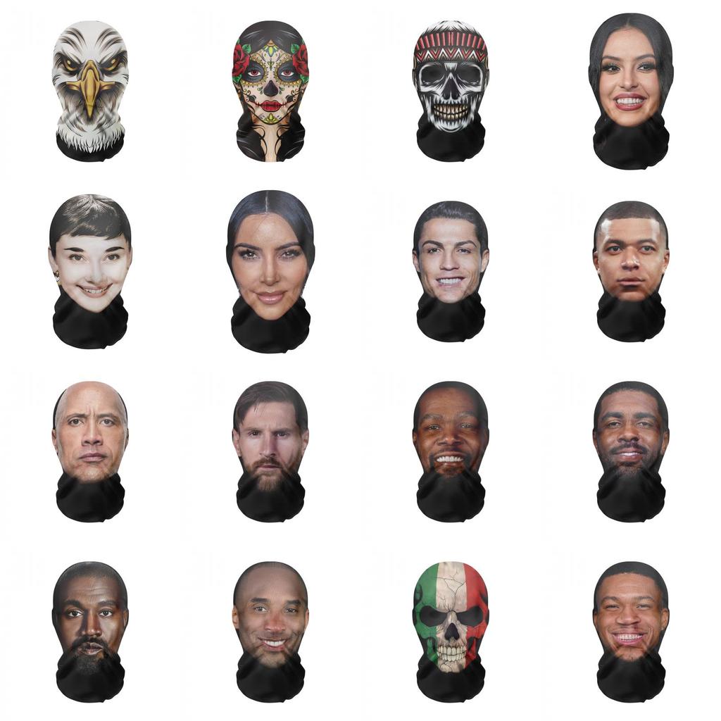 Unique Skull Head Full Face Mask Stylish Mesh Design Party Costume Accessory For Halloween And Christmas Celebrations