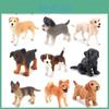 Conjunto de Modelos de Cães em PVC de Labrador, Golden Retriever e Beagle Para Colecionadores e Presentear