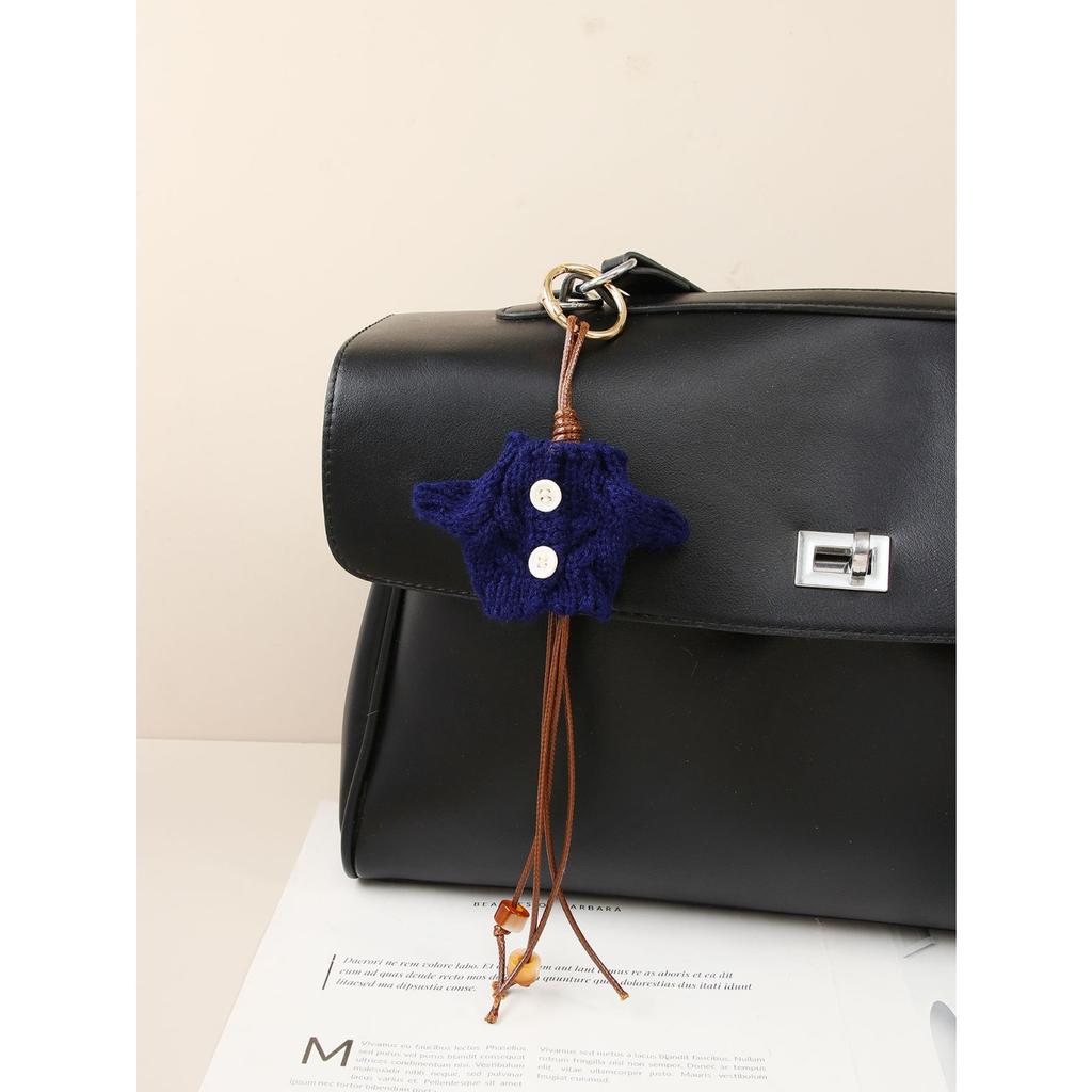 Autumn and winter original retro mini doll sweater beaded bag pendant versatile bag clothes casual pendant accessories