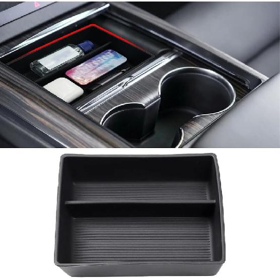 Jaronx Compatible With Tesla Model S/X Console Organizer -2026, Refresh Center Console Storage For Model X/S Plaid/Long Range, Silicone Organizers