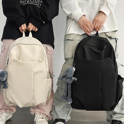 Children's Schoolbags Elementary School Girls Junior High School Students Large Capacity Boy Solid Color School Backpack