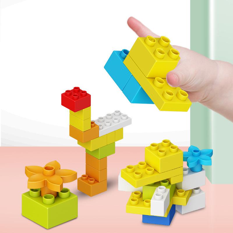 500g DIY MOC Farbe Zufällig Zusammenbau Große Bausteine Lose Grundbausteine Klassische Modellbausteine Kreative Sets Pädagogisches Babyspielzeug