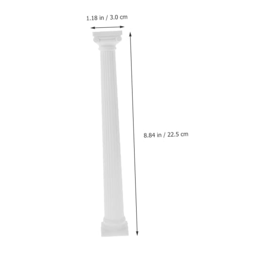 CAXUSD 4-Piece Roman Column Model, White Roman Column, Column Planter, Pillar Sculpture, Garden Roman Column Statue, Aquarium Roman Column, Roman Colu