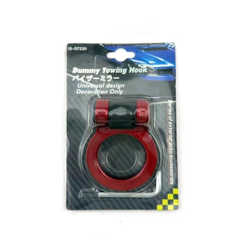 Car Trailer Hooks Styling Sticker Decoration Car Auto Rear Front Trailer Simulation Racing Ring Vehicle Towing Hook Decals