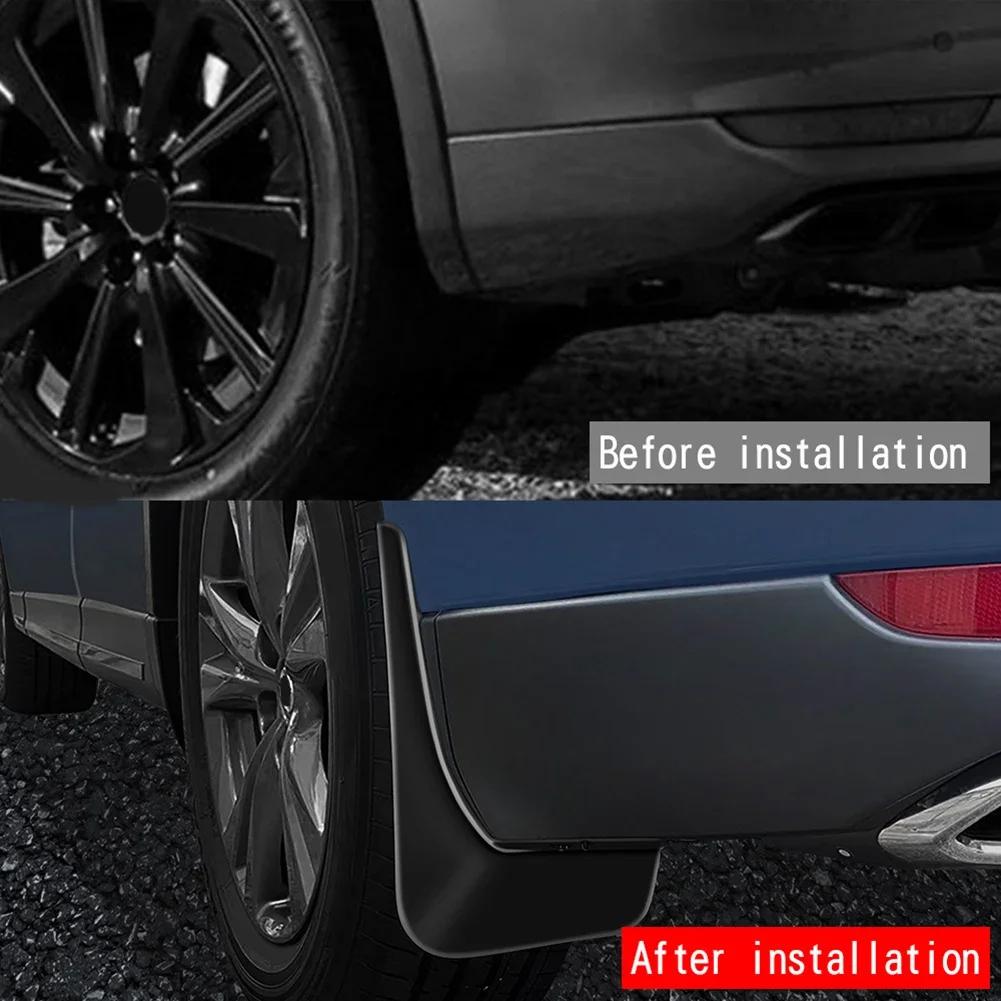 4pcs New Car Mud Flaps Splash Guards Fenders Suitable For Mazda CX60 2024 Black ABS Mudguards High Quality Exterior Accessories