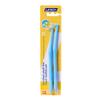 A Set of Two Soft-Bristled Toothbrushes for Cleaning Between Teeth.