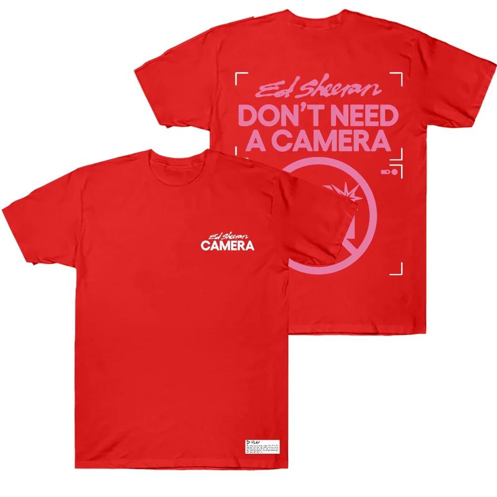 Ed Sheeran Non Serve una Fotocamera Magliette Abbigliamento Uomo High Street Nuove T-shirt Unisex Magliette di Cotone Maniche Corte Taglie Forti Ampi