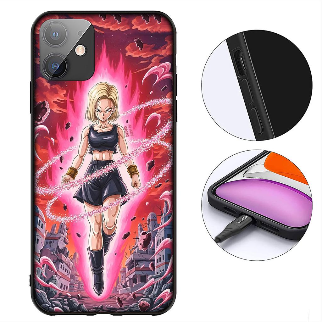 Comics Android 18 Dragon Gokus Ball Phone Cover for Motorola Moto G86 G14 G35 G34 G45 G55 G67 G75 G85 G24 G15 G54 G57 Power Case