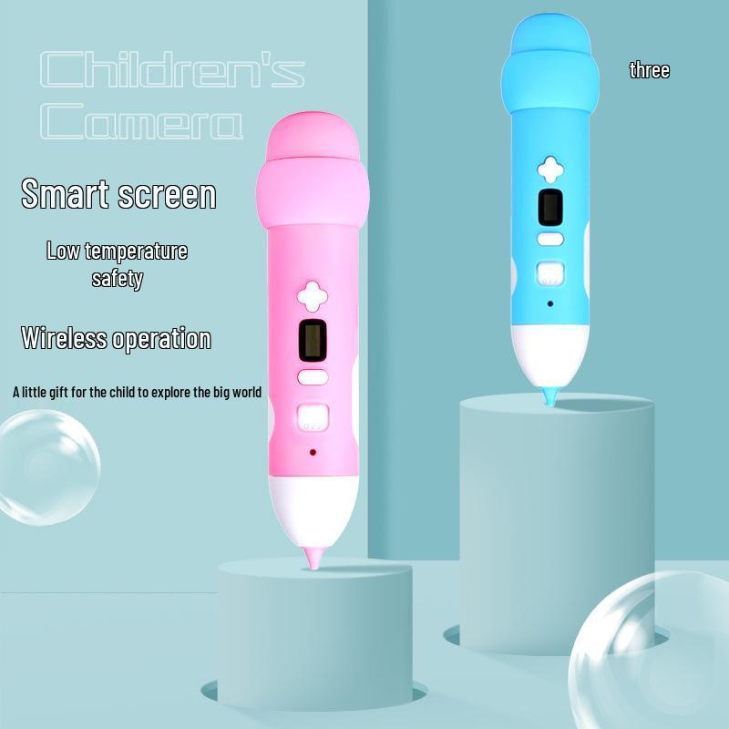 Wireless 3D Printing Pen with Screen Display - Low Temperature, Safe for Kids, Perfect for Hand Painting and Creative Gifts