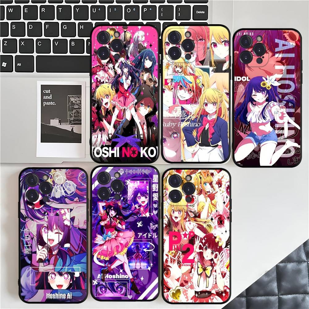Anime Oshi No Ko Phone Case For Iphone 17 16 15 16e 14 13 12 11 Pro Max Plus Case Cover Coque