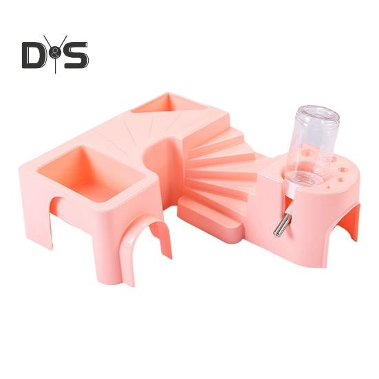 Cușcă pentru hamsteri Animale mici Spațiu de joacă viu cu sticlă de apă Accesoriu inodor pentru animale de companie pentru hamsteri arici chinchilla