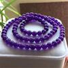 7mm Natural Purple Amethyst Crystal Bracelet for Women Lady Men Healing Gift Energy Stone Round Beads Strands Jewelry AAAAA