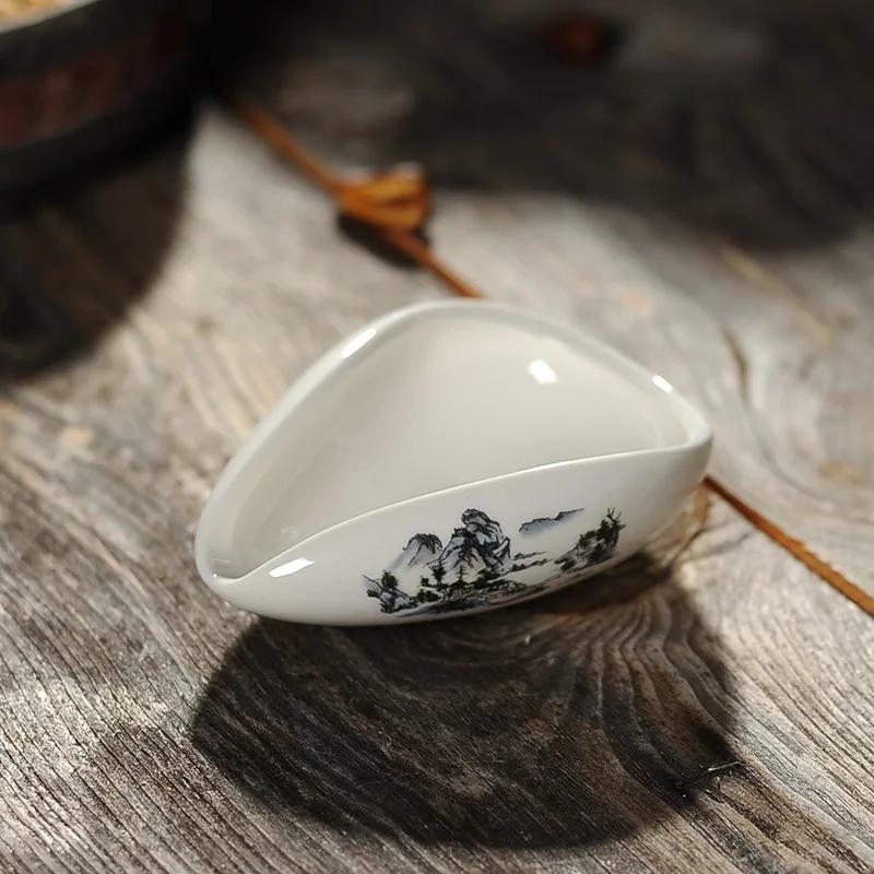 coffee and tea tools ceramic tea scoops ceramic accessories chinese kung fu tea set