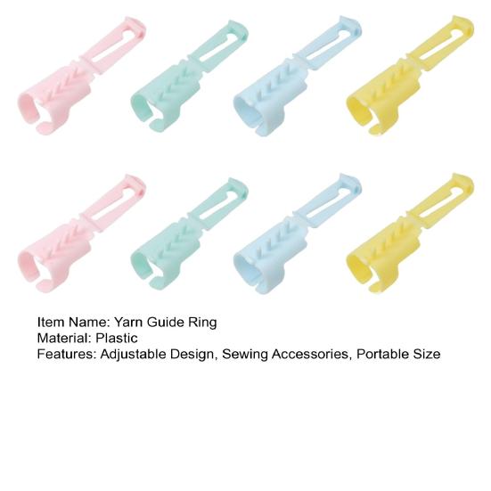 4/8Pcs Yarn Guide Ring Adjustable Plastic Crochet Tension Ring DIY Handmade Wool