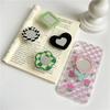 Suporte de celular dobrável com flor de tulipa e espelho fofo, suporte de bolso para iPhones, anel de dedo, suporte expansível Griptok