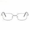Retro Folding Square Metal Frame Dual Light Reading Glasses Anti Blue Light Lightweight Portable for Near Far Use