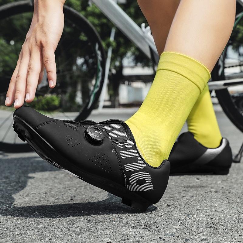 Stivali da Bicicletta Unisex per Esterno Mountain Bike Bici da Strada Stivali Moda Negozio di Ciclismo Scarpe Autobloccanti per Bici da Strada da Donna/Uomo Traspiranti