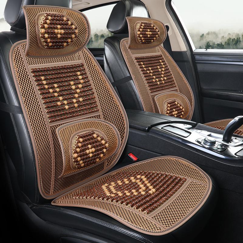 Universal Ventilated Wooden Bead Car Seat Cushion for All Seasons