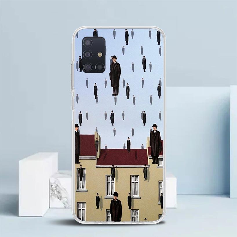 Rene Magritte Art Phone Case For Samsung Galaxy A52 A32 A22 A12 A51 A50S A30S A10S Note 20 Ultra 10 S10 Plus A31 A20 A71 A72 Gal