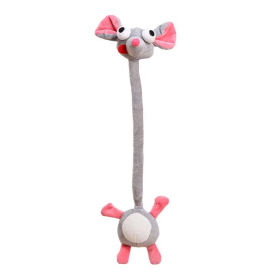 

Long Neck Animal Plush Keychain Cute Monkey Tiger Chick Doll for Bags Backpacks Cute Big-Eye Design Funny Stress Relief Rat