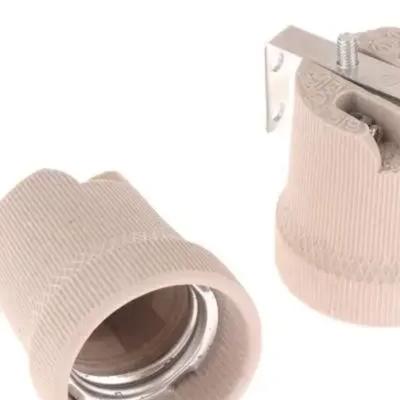 1 Piece Fixing Bracket Large Screw Cap Lamp Base E27 Vintage Ceramic Lamp Fittings Socket Lamp Base Holder Accessory