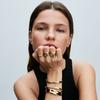 New Release Womens copper Pearl Open Rings Heart Wedding Irregular Ring Authentic Compatible Fine Jewellery Gift