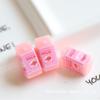 Simulation Milk Beverage Bottle DIY Resin Jewelry Toy - Small Ornaments with Strawberry and Apple Juice Design