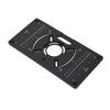 Router Plate Aluminum Alloy Router Table Insert Plate Trimming Machine Flip Board Black