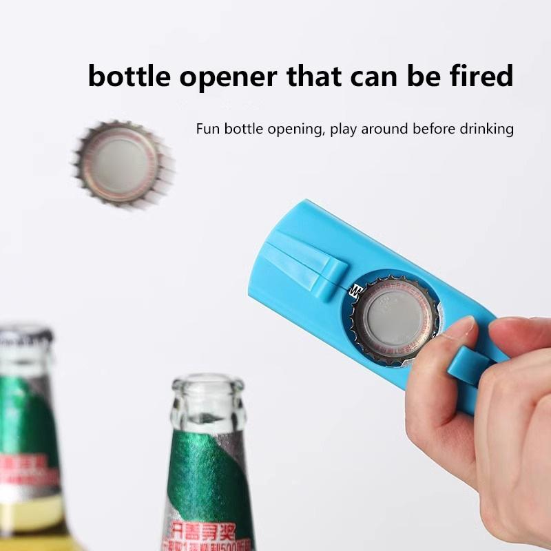 Cap Beer Bottle Opener Portable Beverage Drinking Opening Cap Launcher Kitchen Party Supply Bar Tool Kitchen Parts