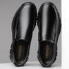 Mens Genuine Leather Loafer Shoes Big Size 38-48 Breathable Business Daily Wear Shoes Plush Comfort Slip On Driving Moccasin Shoes All Season