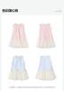 [A-line version mesh wood ear] Infant and young girls' dress 25 summer children's casual fashion top