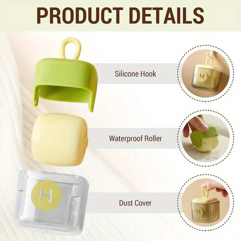 Washable Lint Remover Reusable Clothes Hair Sticky Roller Portable Pet Hair Remover Dust Removal Brush For Household Cleaning