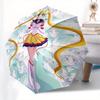 "Sailor Moon" Anime Character Circular Art Print Poster Umbrella, Portable 3 Fold Compact Umbrella for Men & Women,S76