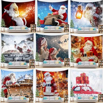 Home Decor Veselé Vianoce Santa Claus Dekorácia Gobelín Santa Claus Vianočný večierok Gobelín Nástenné závesné pozadie