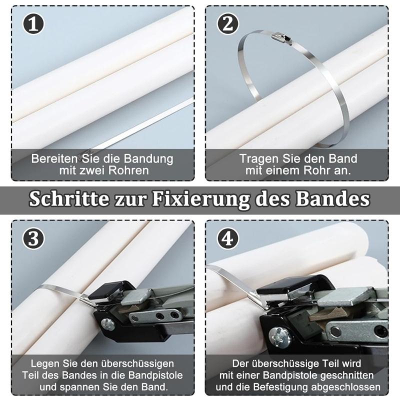 Reflective Aluminum Foil Tape For Engine And Exhaust Wrapping With 20 Rustless Steel Cable Ties for Automotive