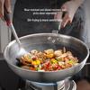 SUPOR 32cm Stainless Steel Honeycomb Non-Stick Wok
