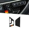 Auto Carbon Fiber Seat Adjust Button Panel Cover Trim German Color For Benz W204