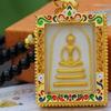 Phra Somdej Buddha Thai Amulett Halsband Hänge Retro Vintage Skyddande Charm Talisman Kraftfull Rikedom Framgång Hälsa Lycka Smycken Thailand Reproduktion